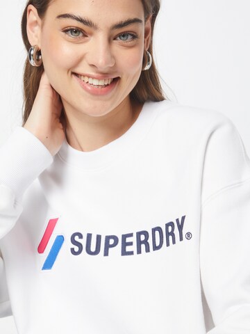 SuperdrySweater majica - bijela boja