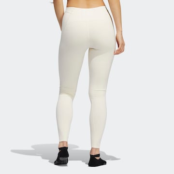 Skinny Pantaloni sport de la ADIDAS SPORTSWEAR pe alb