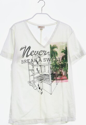 DIESEL Shirt in S in White: front