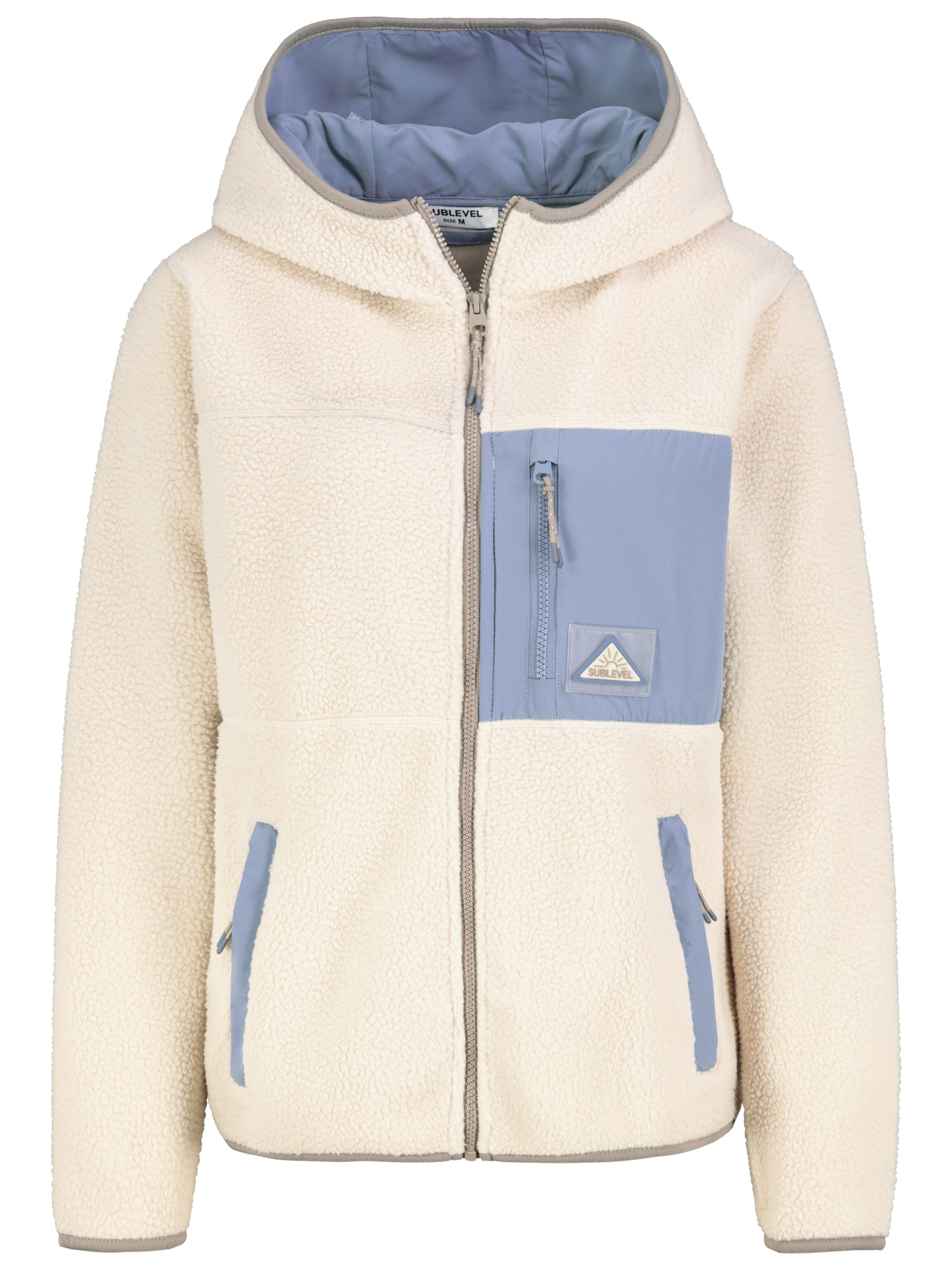 Sublevel Fleecejacke in Beige: Vorderseite