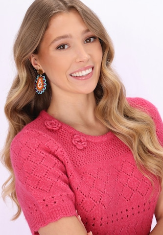 IZIA - Vestido de malha em rosa