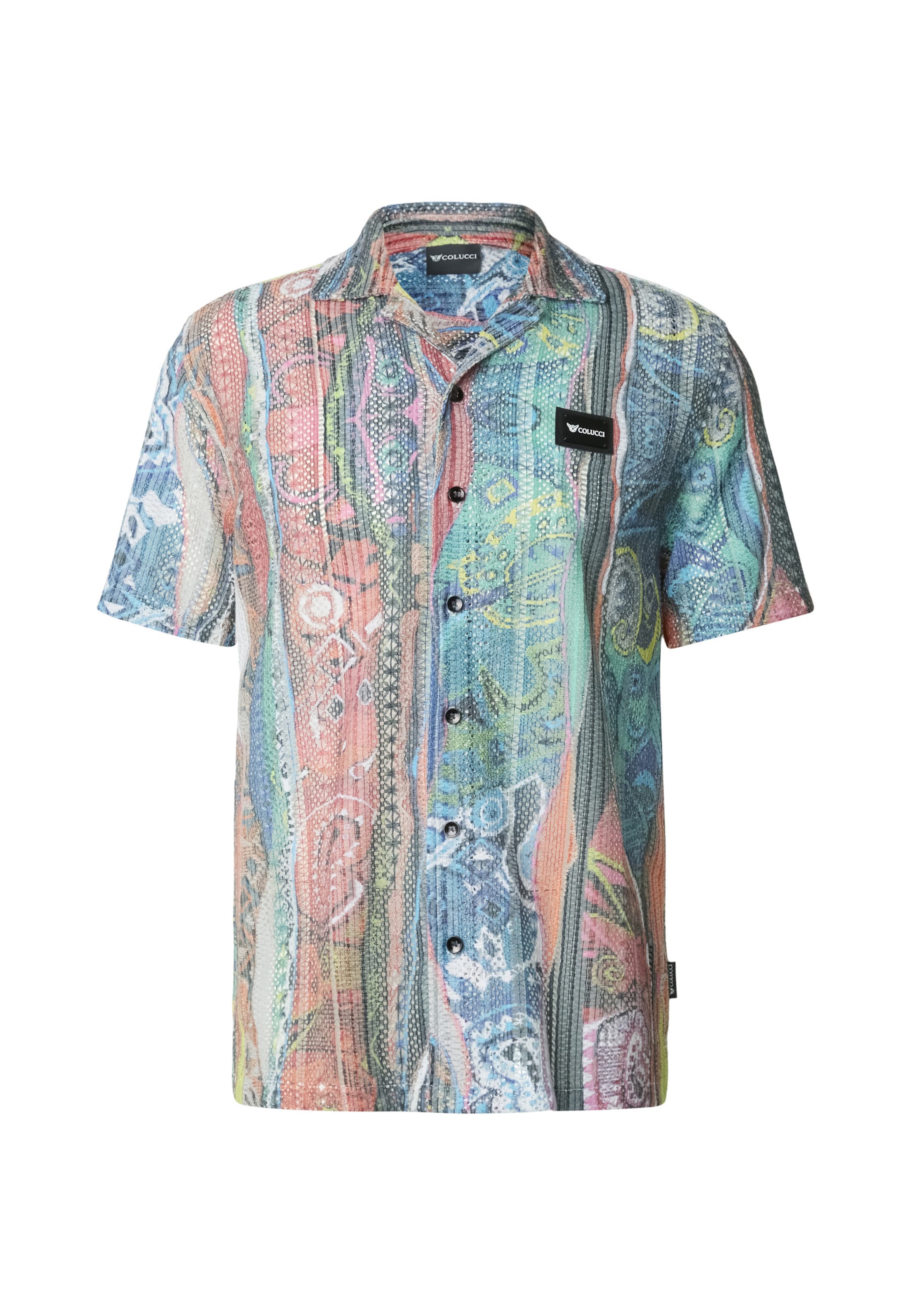 Colucci Regular fit Button Up Shirt in Blue: front