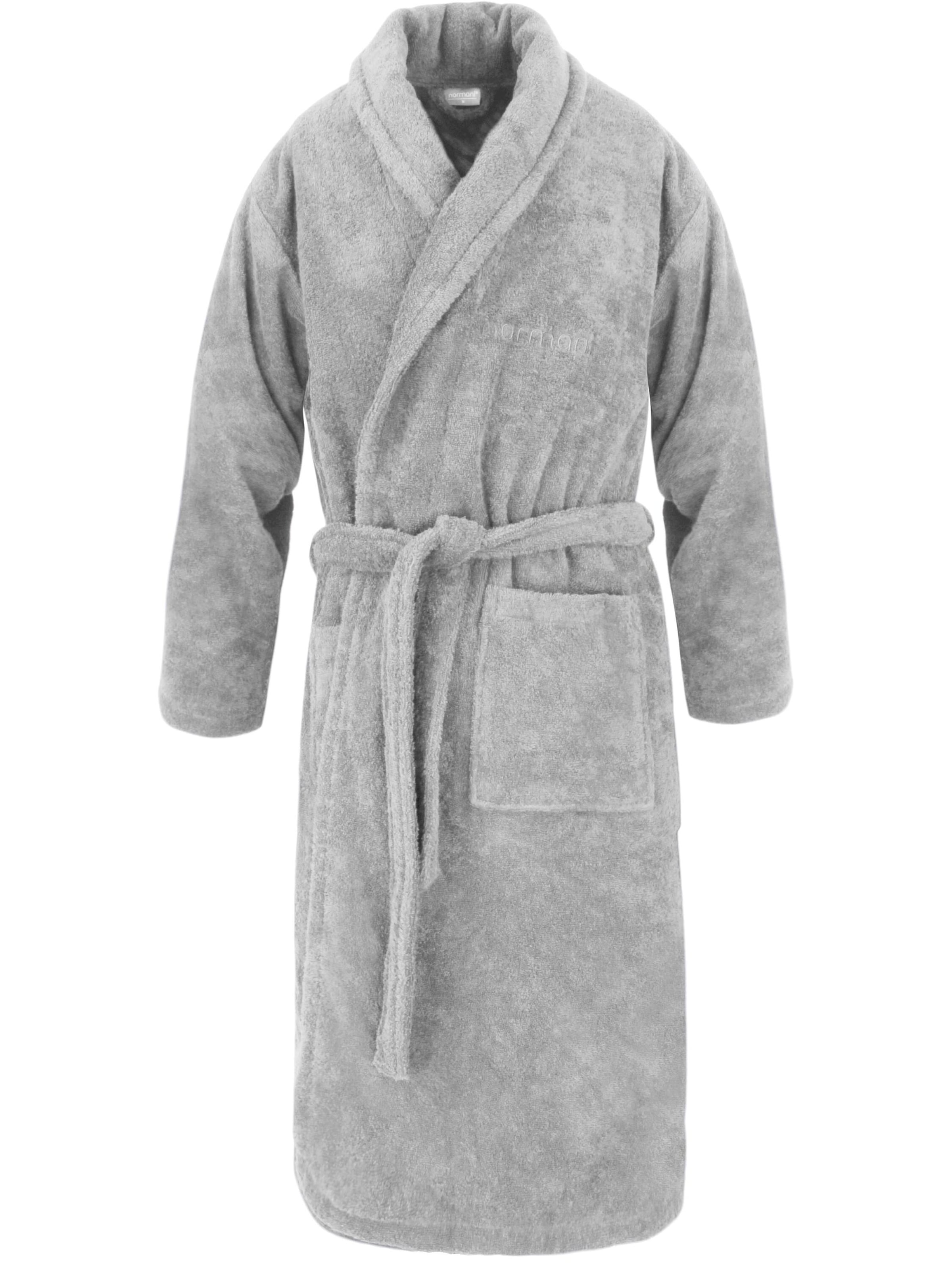 normani Bathrobe long 'Flee' in Grey: front