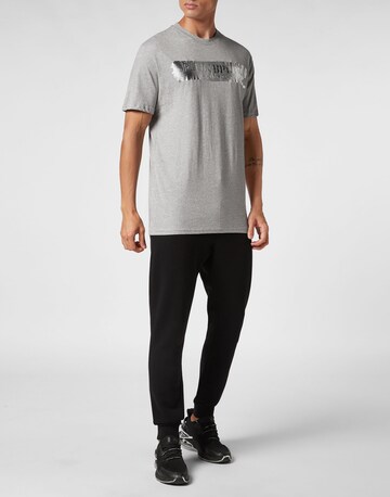 Maglietta 'Silver Brush' di Plein Sport in grigio