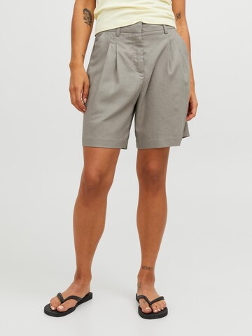 JJXX Loose fit Pleat-Front Pants 'Cimberly' in Grey: front