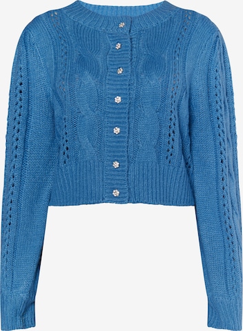 MYMO Knit cardigan 'Keepsudry' in Blue: front