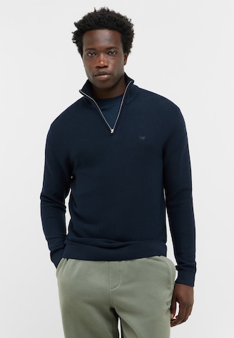 MUSTANG Sweater 'Everett' in Blue