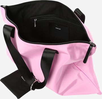 REPLAY Μεγάλη τσάντα σε ροζ