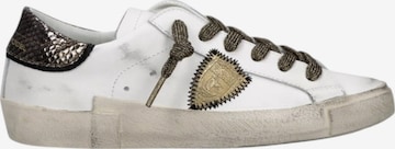 Baskets basses Philippe Model en blanc : devant