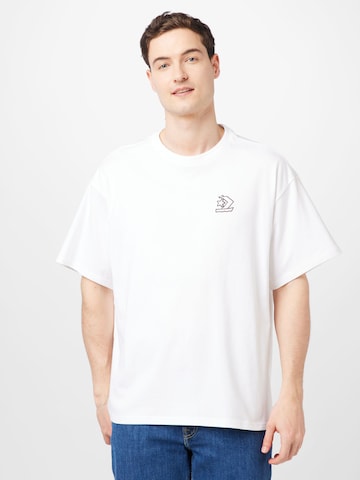 CONVERSE - Camiseta en blanco: frente