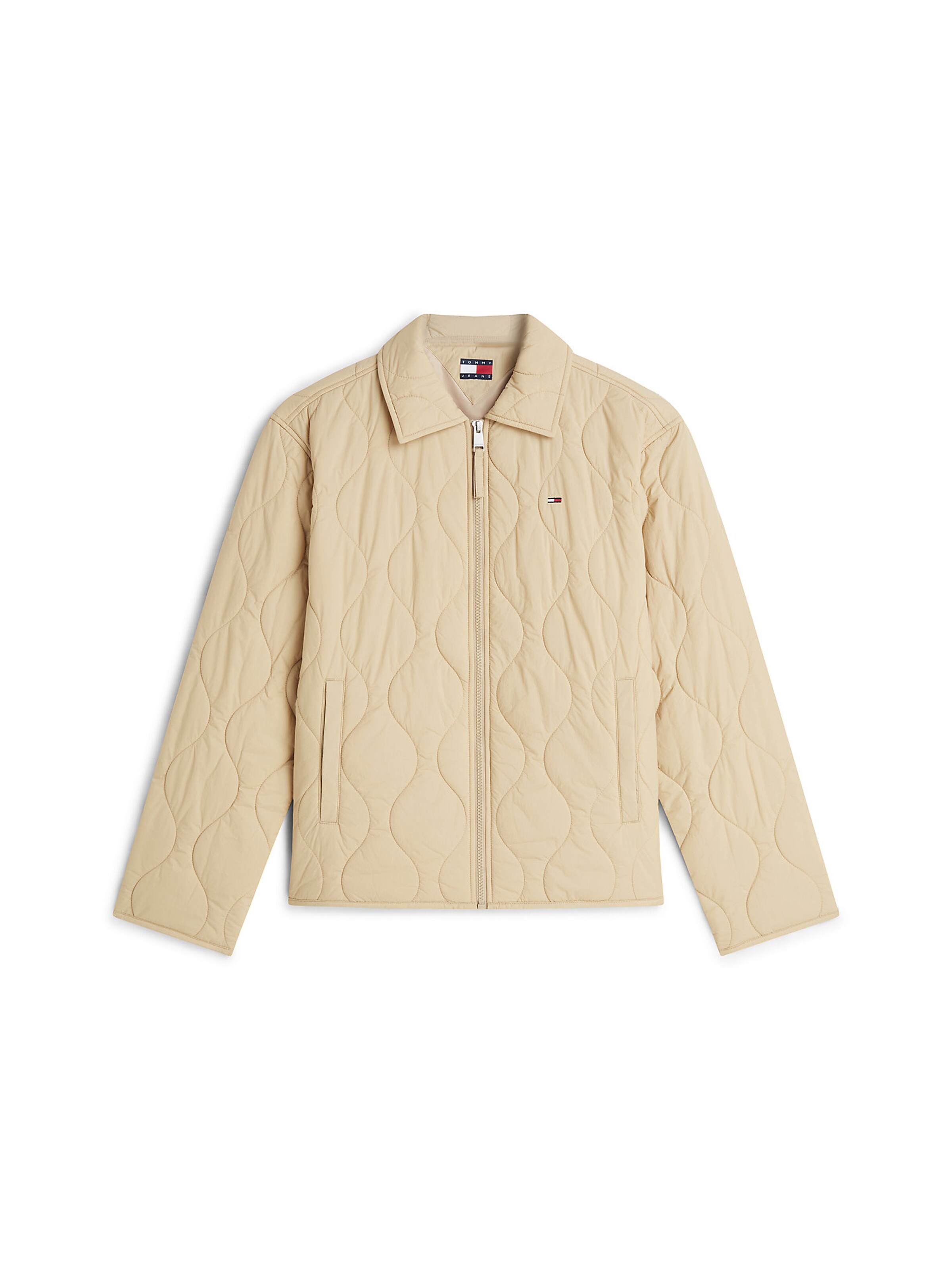 Tommy Jeans Between-Season Jacket in Beige: front