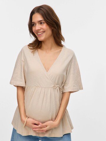 Maglietta 'MLKalyna Tess' di MAMALICIOUS in beige
