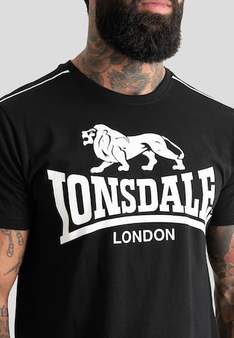 Lonsdale London Koszulka 'Ruislip' w kolorze czarny