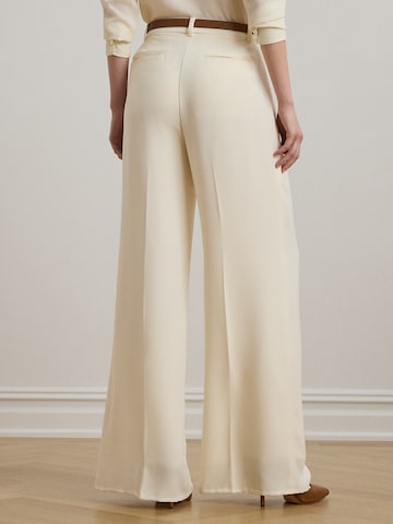 Lauren Ralph Lauren Wide Leg Hose in Beige
