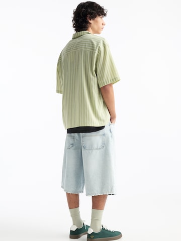 Pull&Bear Comfort fit Overhemd in Groen