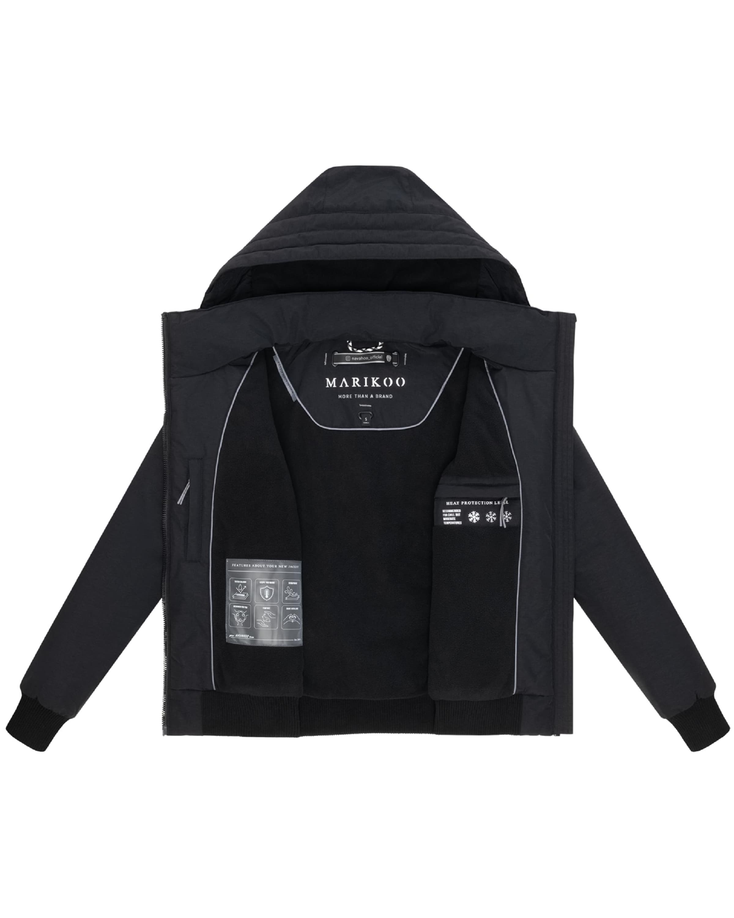 MARIKOO Λειτουργικό μπουφάν 'Mooni 16' σε μαύρο