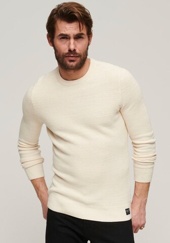 Superdry Sweater in Beige: front