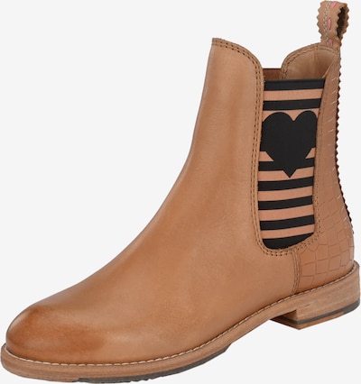 Crickit Chelsea Boots in cognac / schwarz, Produktansicht