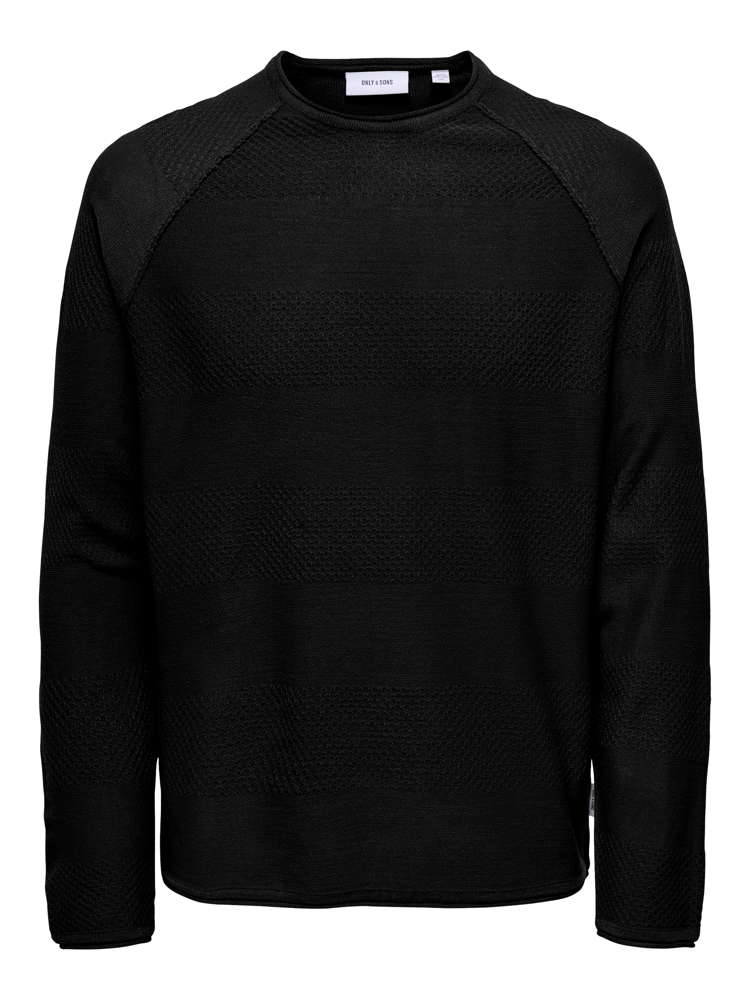 Pulover de la Only & Sons pe negru: față