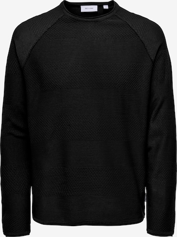 Pulover de la Only & Sons pe negru: față