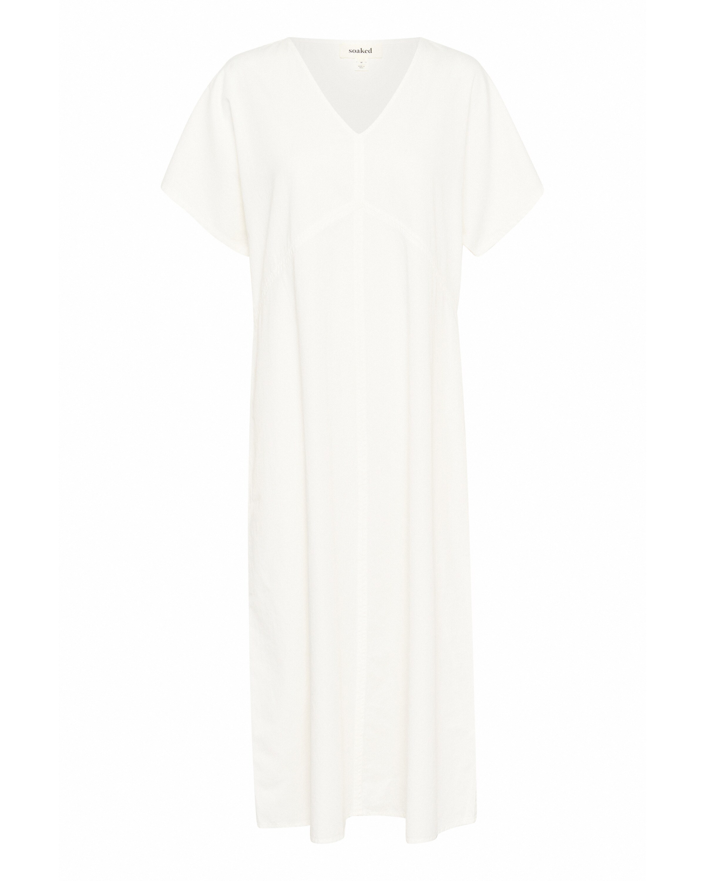 SOAKED IN LUXURY Jurk 'Bamone' in de kleur Wit, Productweergave