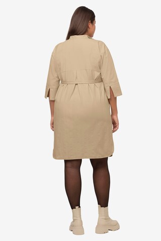 Ulla Popken Shirt Dress in Beige