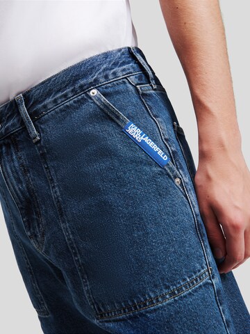 KARL LAGERFELD JEANS - Loosefit Vaquero 'Utility' en azul