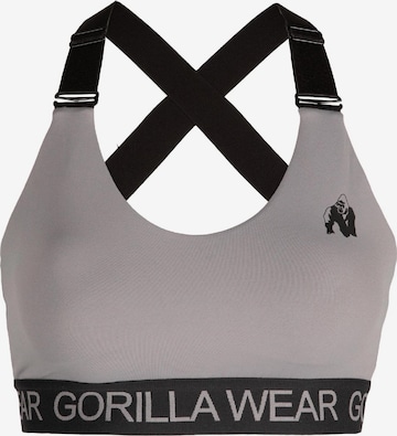 Reggiseno sportivo 'Colby' di Gorilla Wear in grigio: frontale