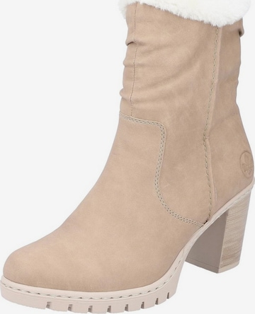 Rieker Enkellaarsjes '2594-20' in Beige: voorkant