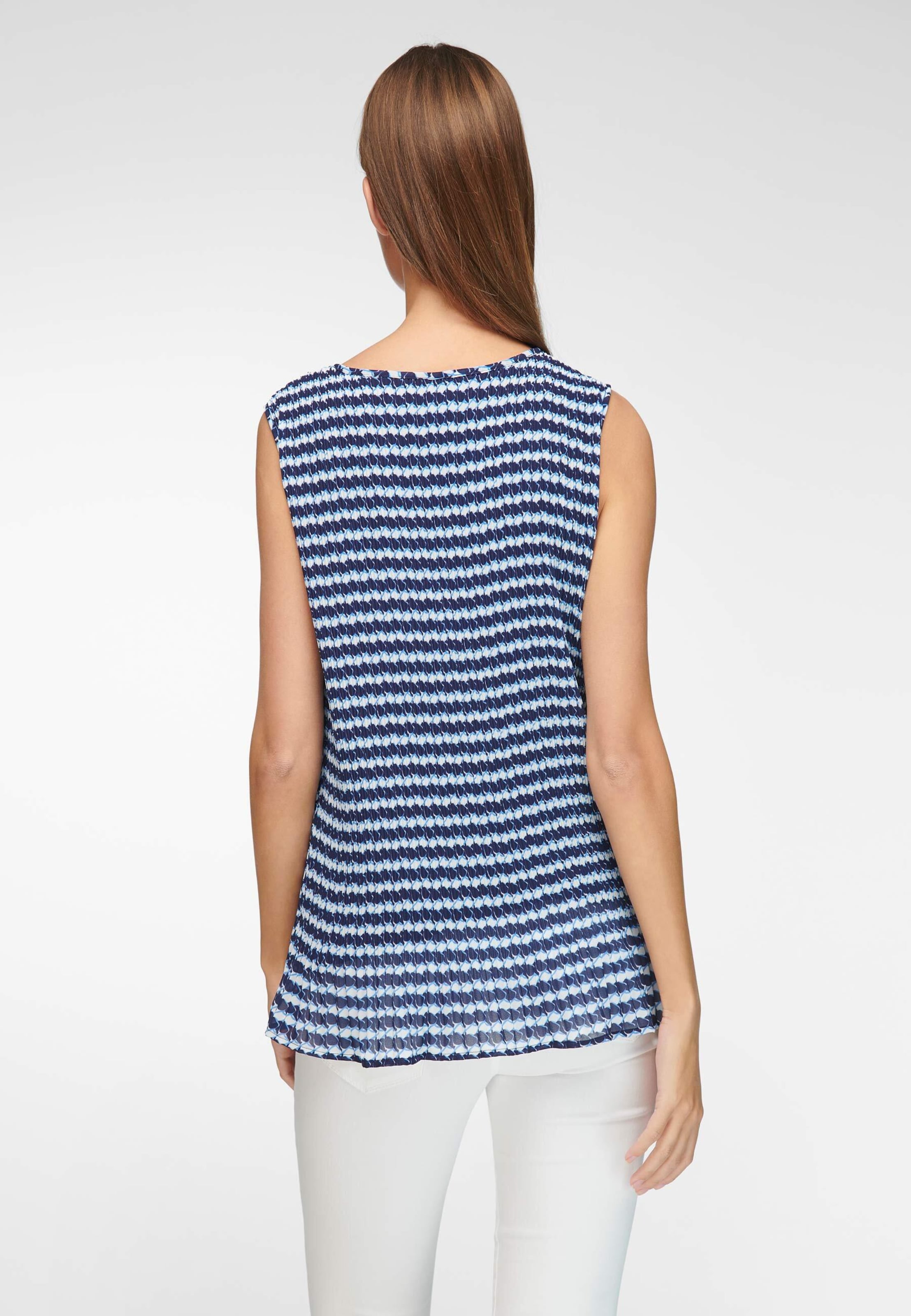 Frauen Shirts & Tops Uta Raasch Blusentop Sleeveless blouse with lining in Blau - OZ66886