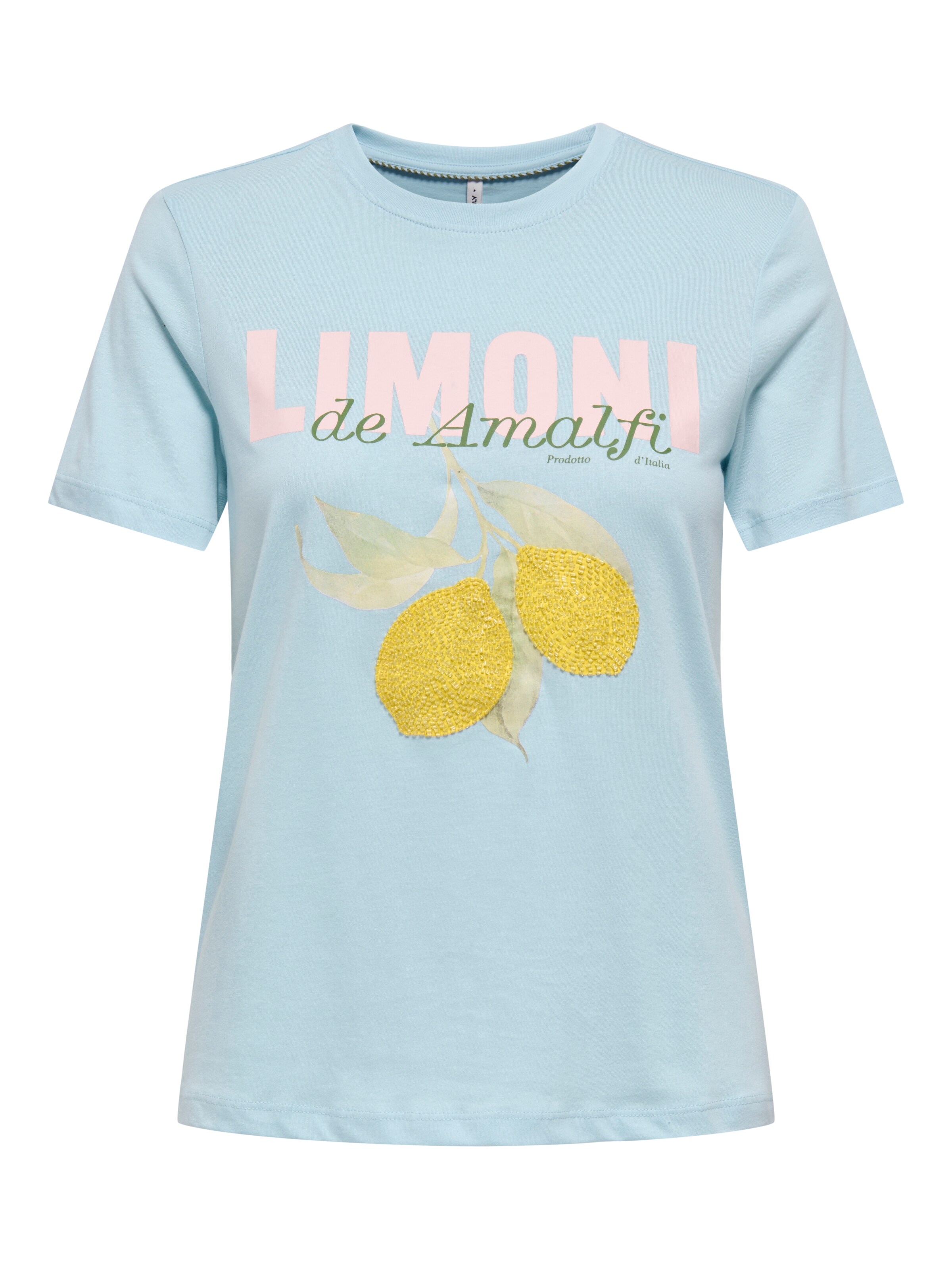 ONLY Koszulka 'ONLKITA' w kolorze pastelowy niebieski / żółty / różowy pudrowy / czarnym, Podgląd produktu