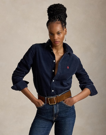 Polo Ralph Lauren Блуза в синьо: отпред