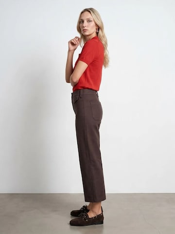 Wide leg Pantaloni di Dilvin in marrone