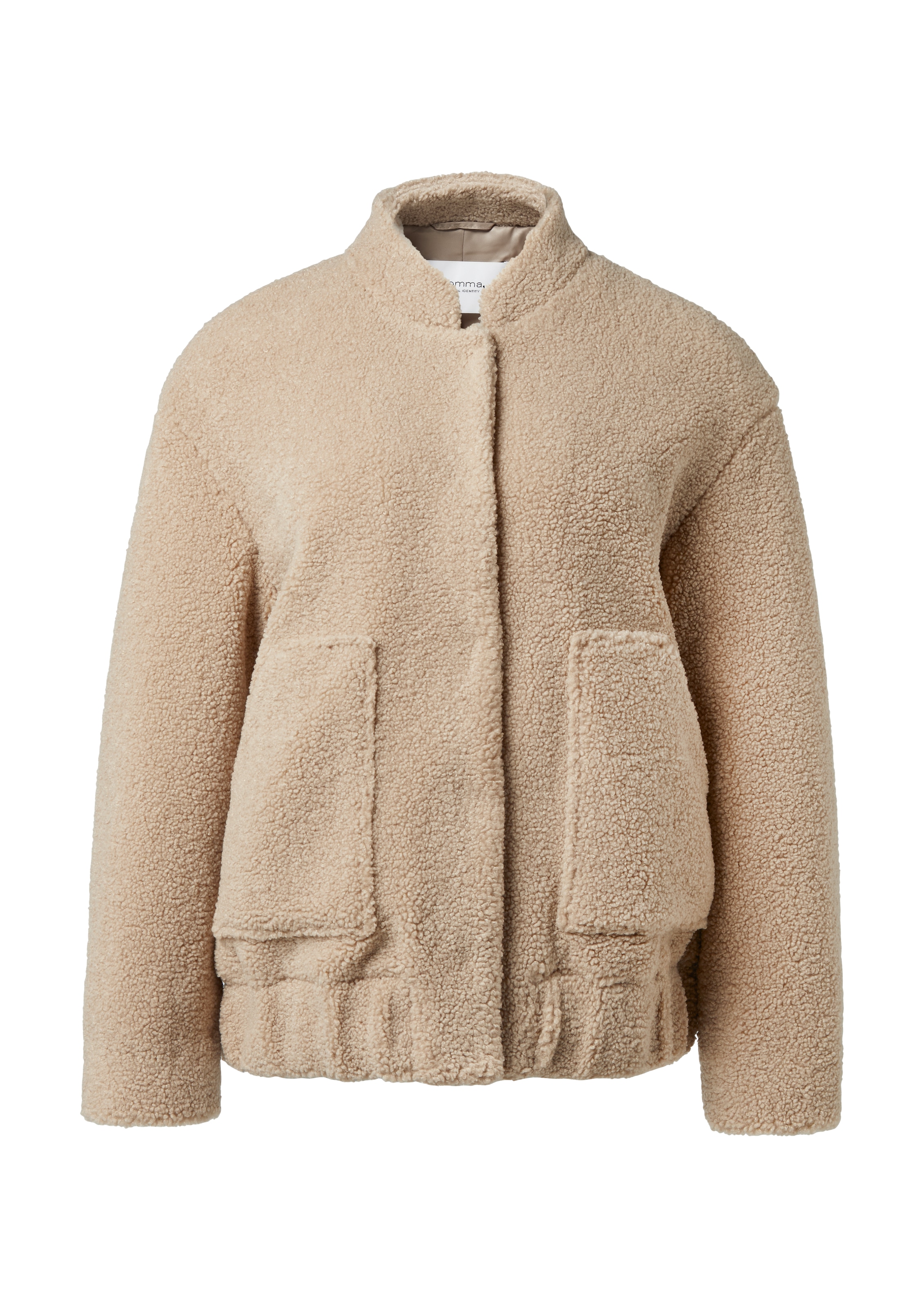 comma casual identity Ζακέτα φλις σε μπεζ: μπροστά