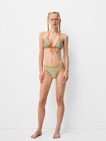 Triangle Hauts de bikini Bershka en vert