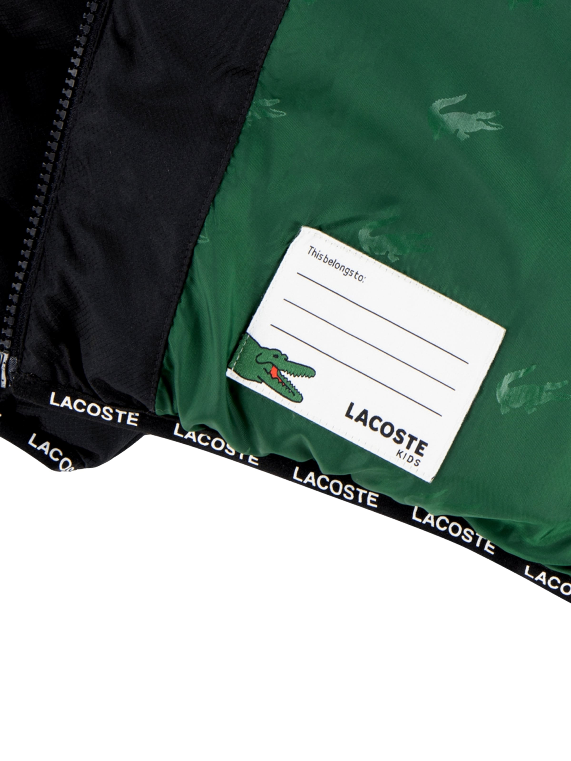 Giacca invernale di LACOSTE in nero