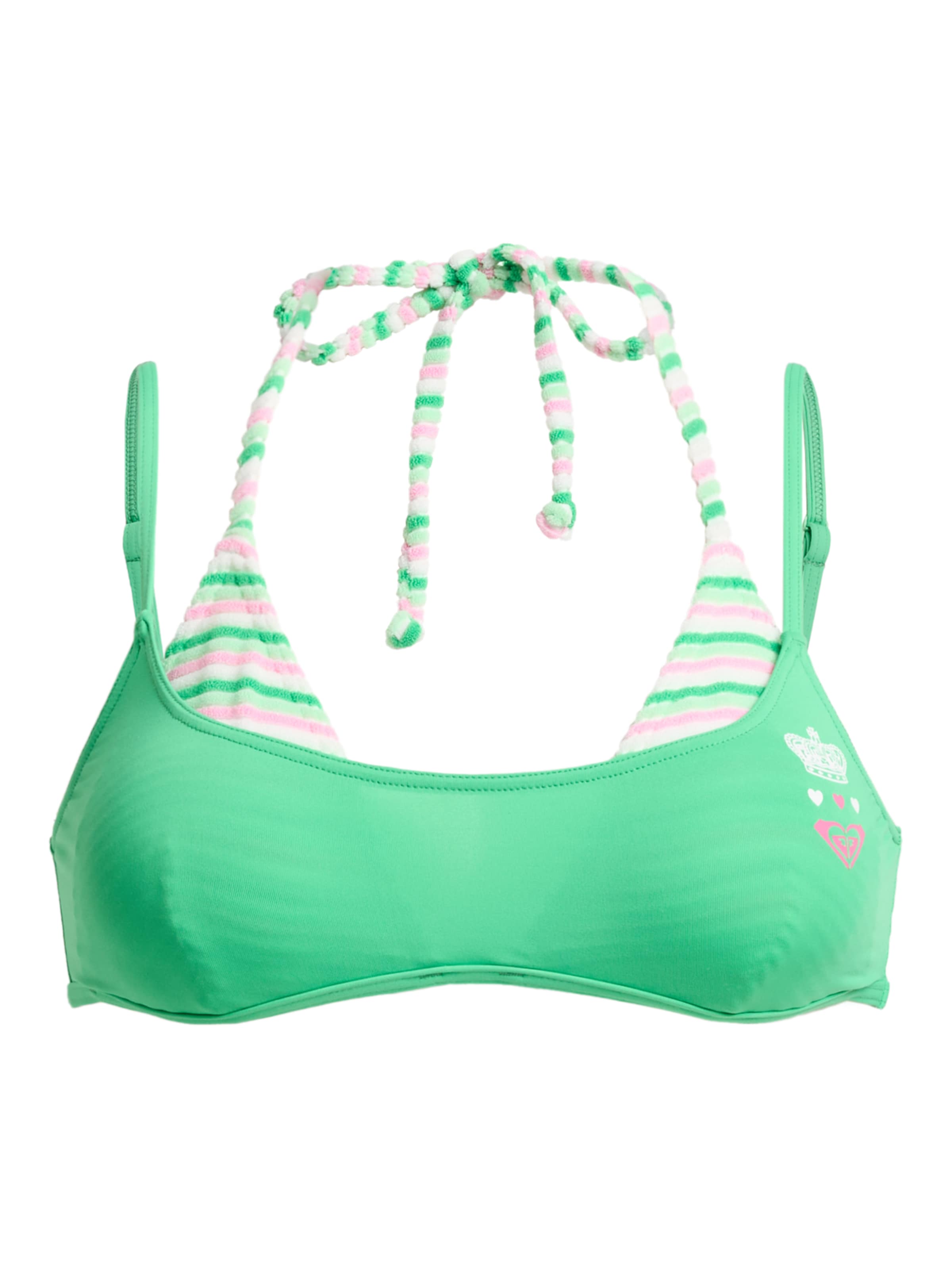 ROXY Bustier Bikinitop 'X Juicy Couture' in Grün: Vorderseite