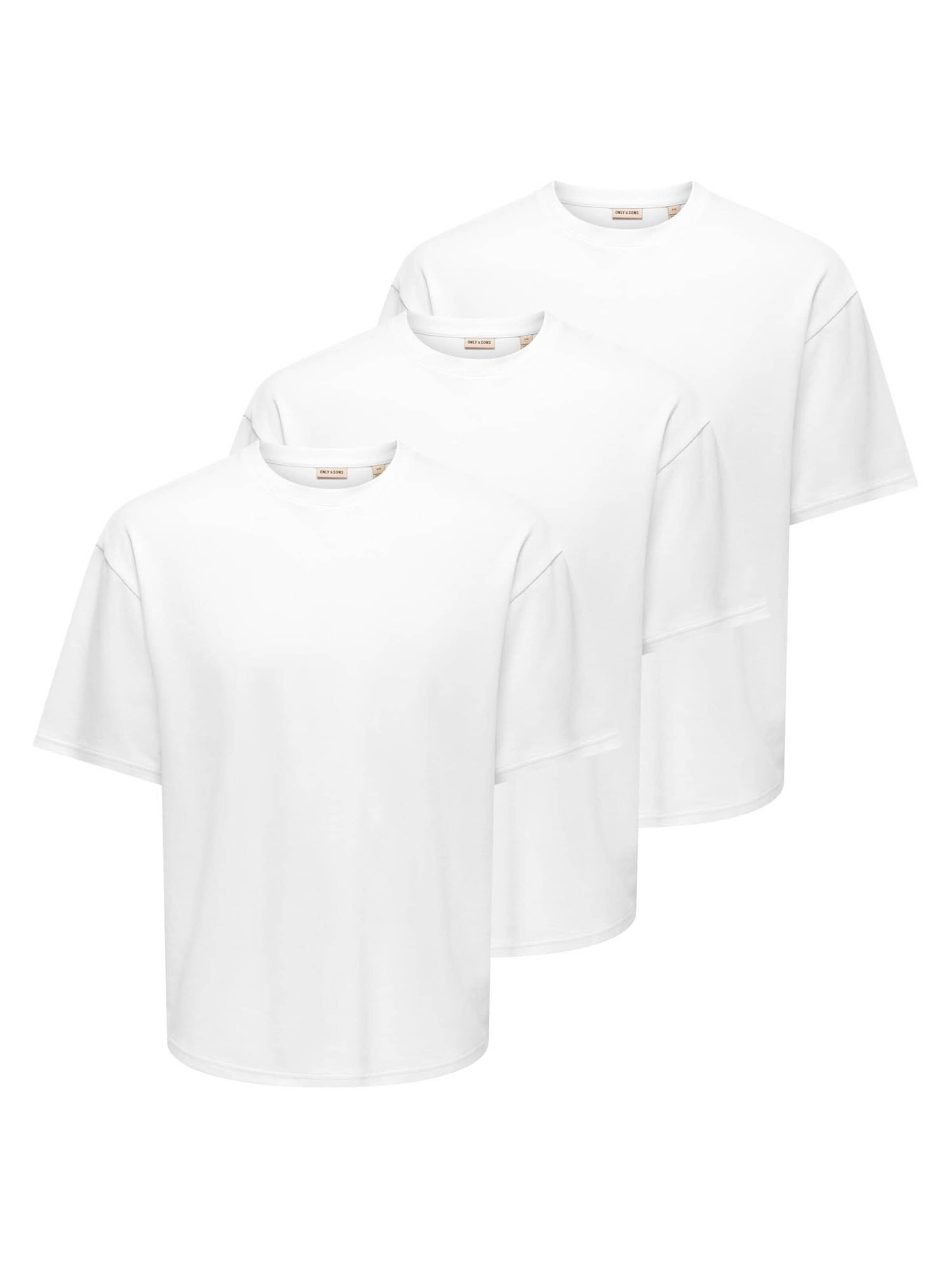 Only & Sons Shirt 'Caspian' in White: front