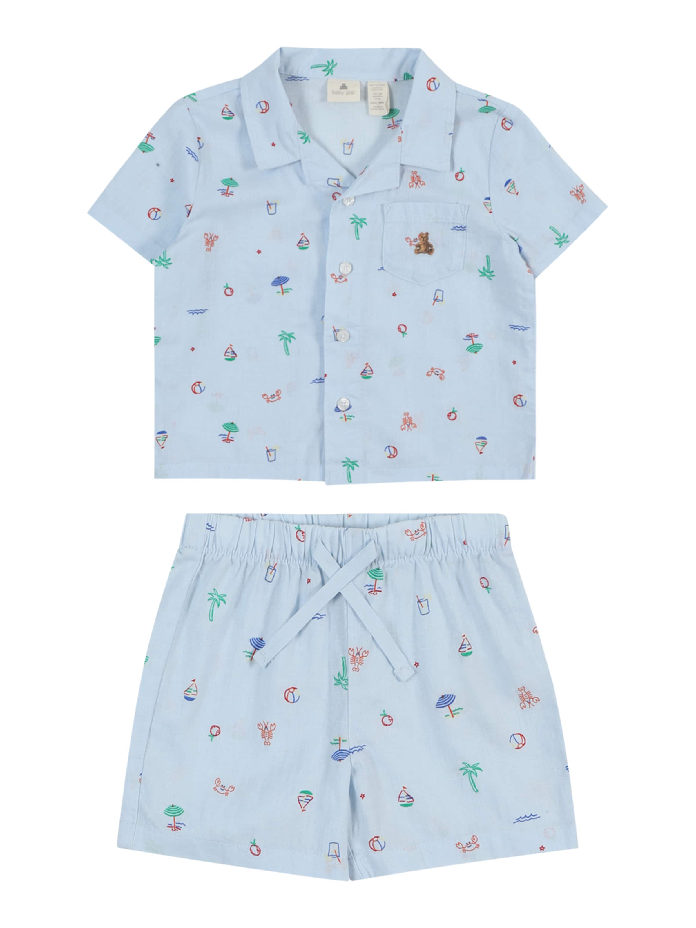 Set GAP en bleu : devant