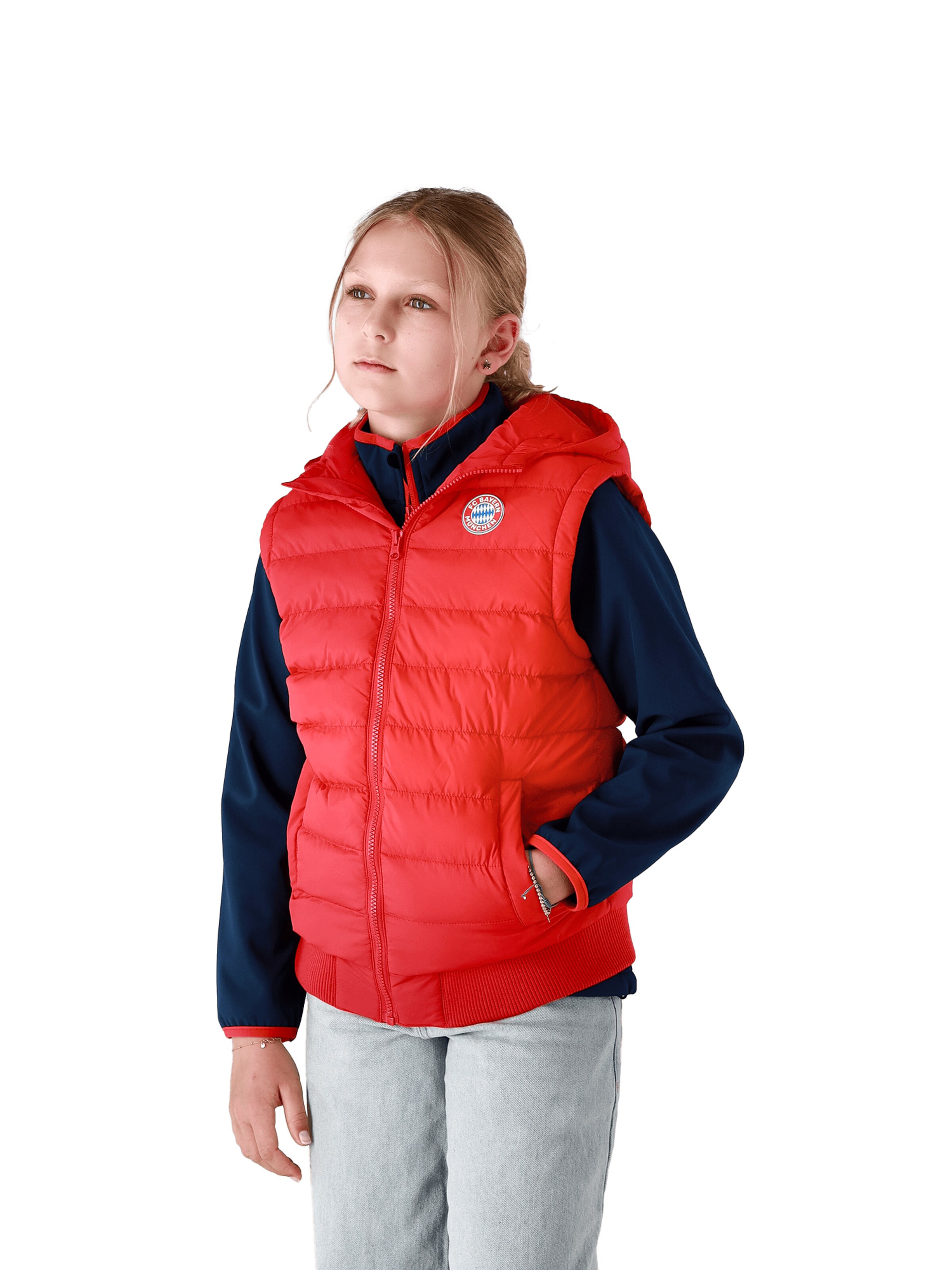 FC BAYERN MÜNCHEN Vest in Red: front