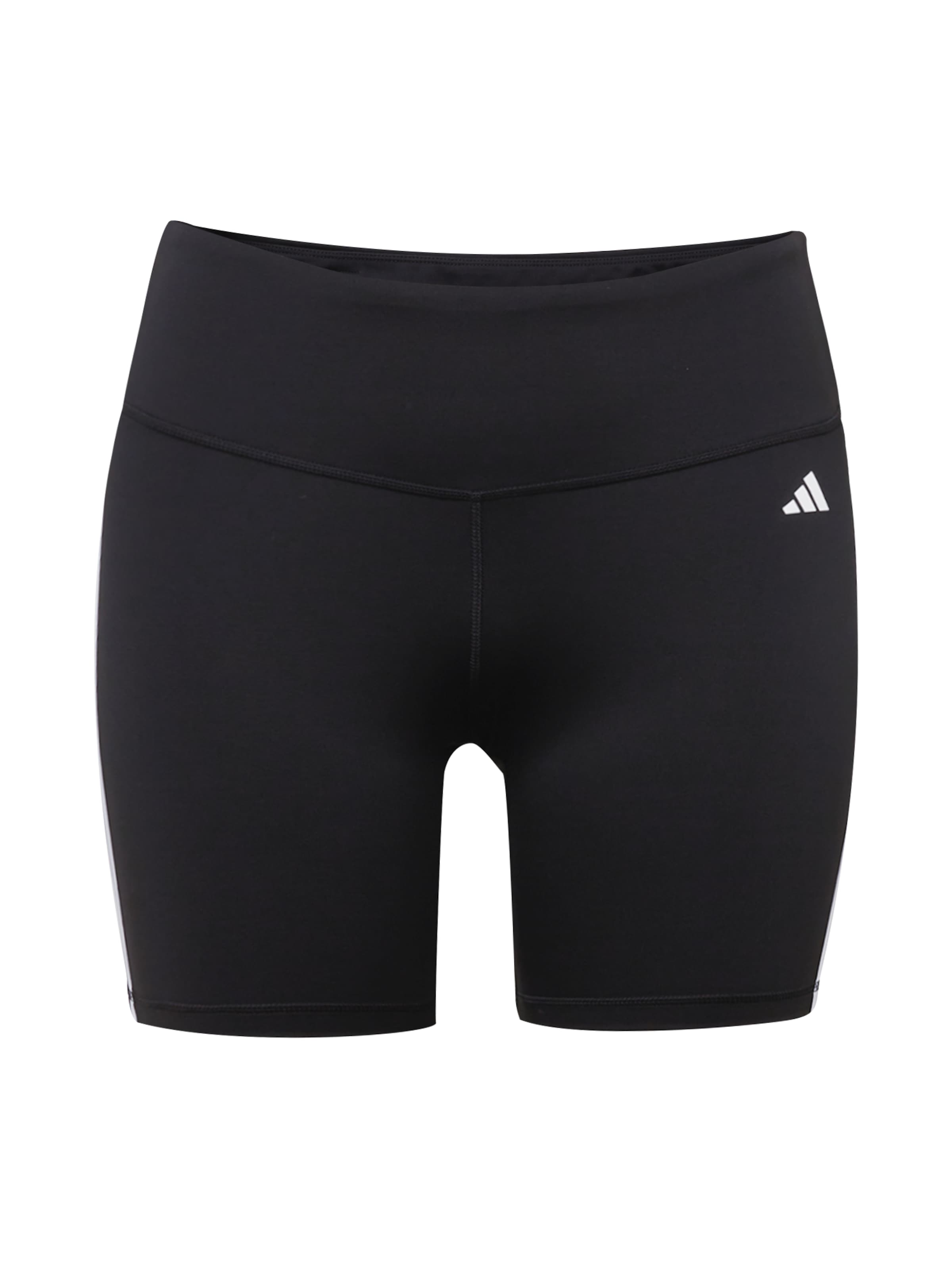ADIDAS PERFORMANCE Skinny Fit Спортен панталон 'Essentials 3-Stripes High-Waisted ' в черно: отпред