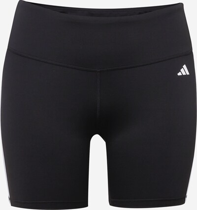 ADIDAS PERFORMANCE Sportsbukse 'Essentials 3-Stripes High-Waisted ' i svart / hvit, Produktvisning