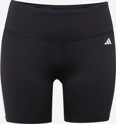 ADIDAS PERFORMANCE Workout Pants 'Essentials 3-Stripes High-Waisted ' in Black / White, Item view