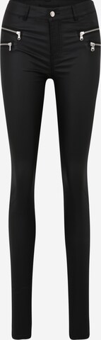 Vero Moda Tall Skinny Broek 'SEVEN' in Zwart: voorkant