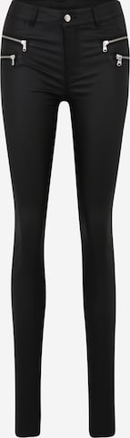 Vero Moda Tall Skinny Broek 'SEVEN' in Zwart: voorkant