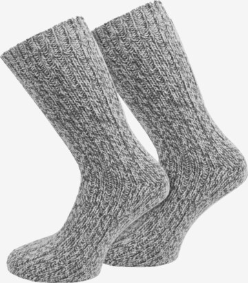 Chaussettes normani en gris : devant