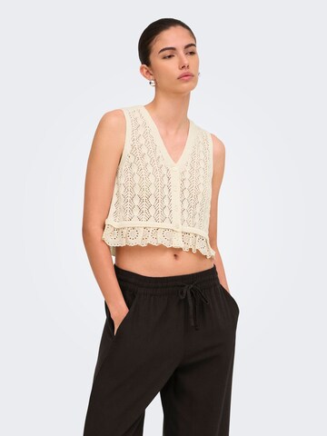 Gilet in maglia 'JDYSofie' di JDY in beige: frontale
