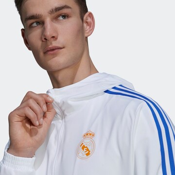 Veste de sport 'Real Madrid' ADIDAS PERFORMANCE en blanc