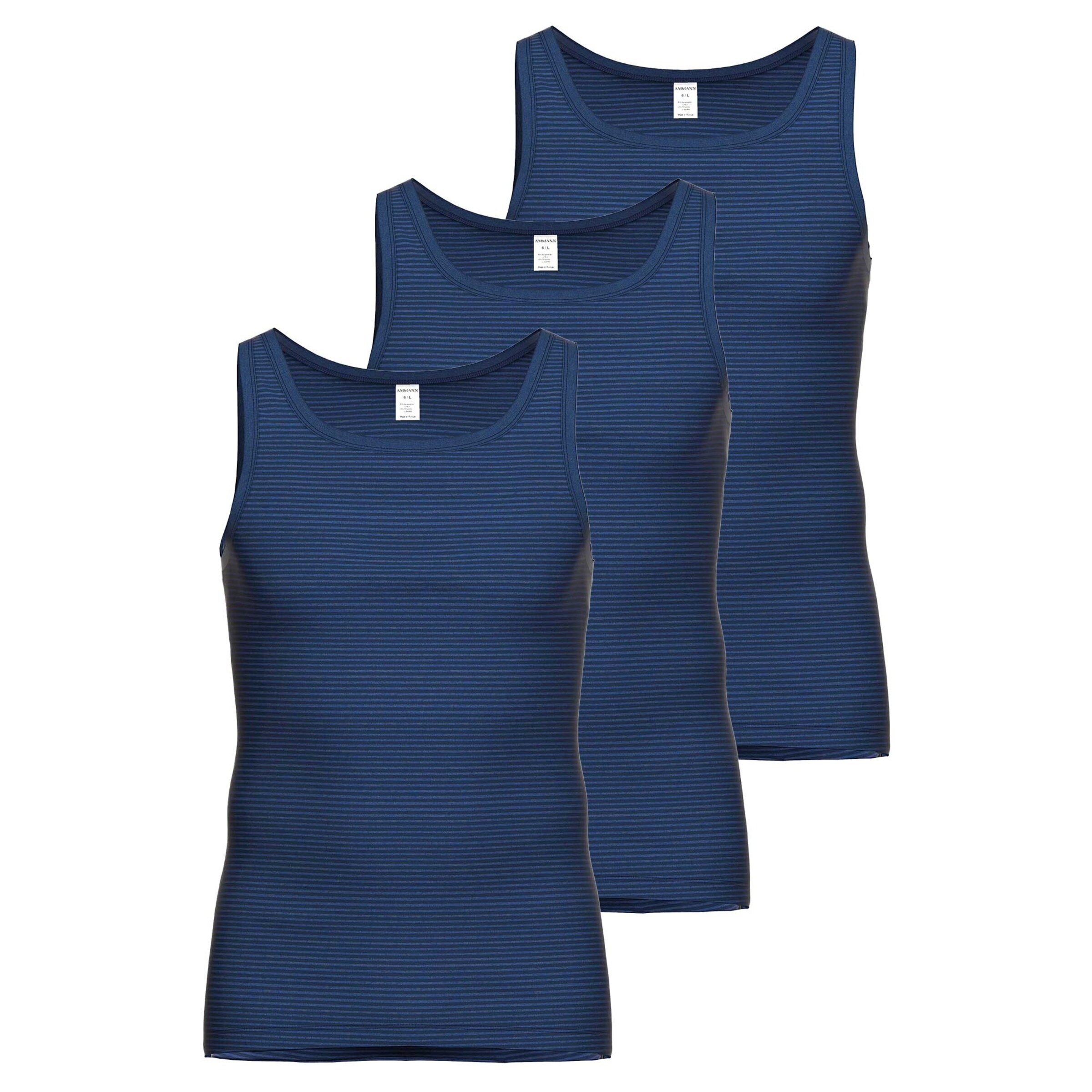 Ammann Unterhemd in Blau: Vorderseite