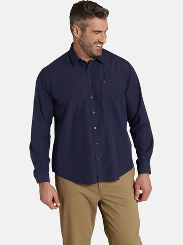 Charles Colby Regular Fit Hemd in Blau